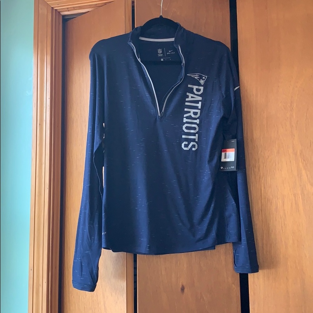 Nike Patriots Half Zip Sweatshirt NWT